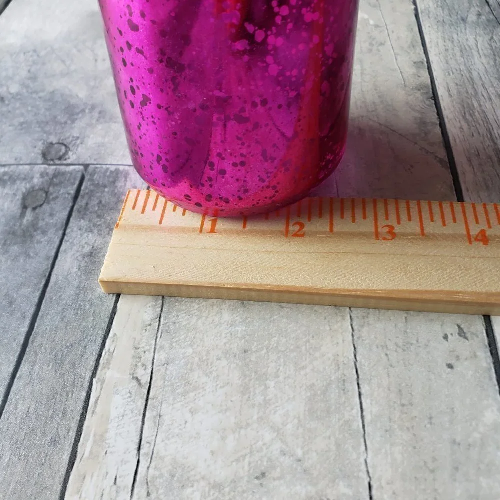 Pink Mercury Glass Bottle Vase
